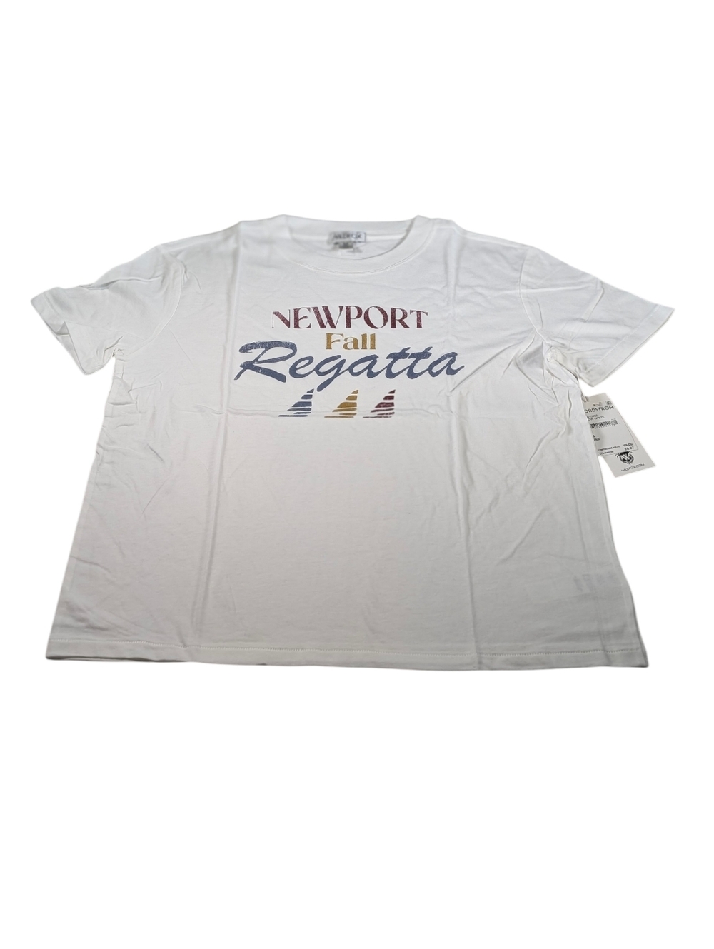 Wildfox Ryan T-Shirt Newport Regatta Graphic Size M